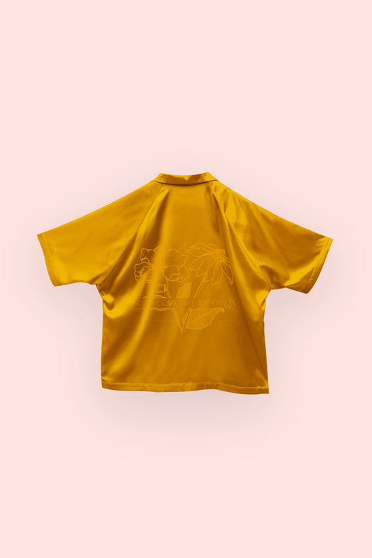 Lobo con piel de Oveja | Gold Satin Shirt