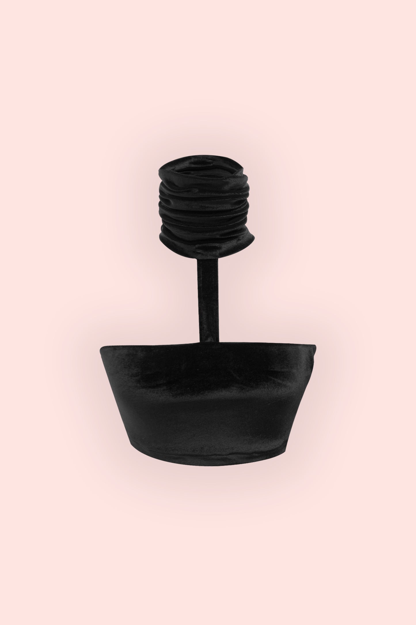 LCPDO Komorebi® Series | Black velvet turtle neck tube top