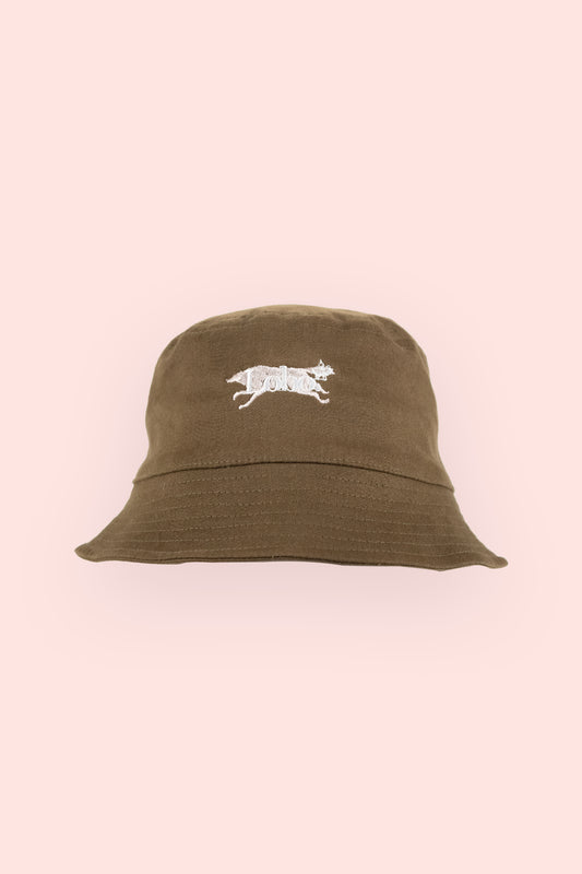 Lobo con piel de Oveja | Brown Bucket Hat
